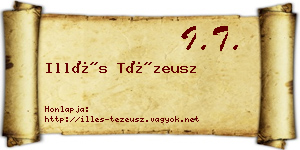 Illés Tézeusz névjegykártya